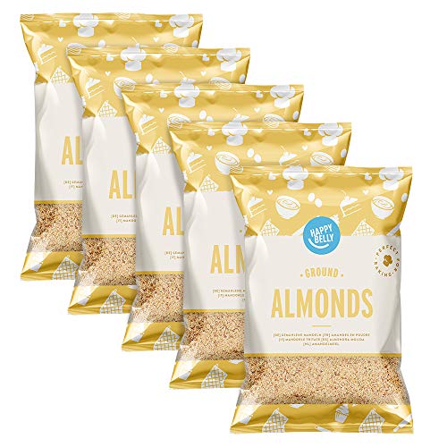 Marca Amazon - Happy Belly Almendras molidas 200gr x 5