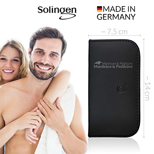 marQus set manicura de 6 piezas de Solingen Alemania - Set de manicura y pedicura para hombre y mujer en estuche, kit de manicura y pedicura ideal para viaje