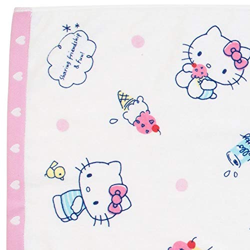 Marushin 81873-9 Sanrio Hello Kitty - Toalla de baño, Color Crema