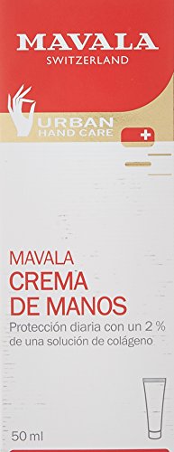 Mavala Crema de Manos Hidrante Protección Diaria con Colágeno | Formulada para Manos Secas o Dañadas, 50 ml