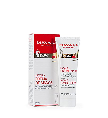 Mavala Crema de Manos Hidrante Protección Diaria con Colágeno | Formulada para Manos Secas o Dañadas, 50 ml