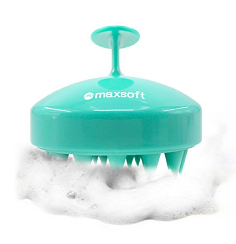 Maxsoft - Cepillo masajeador de champú para el cuero cabelludo