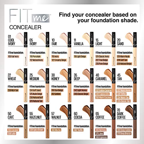 MAYBELLINE - Fit Me! Concealer 20 Sand - 0.23 fl. oz. (6.8 ml)