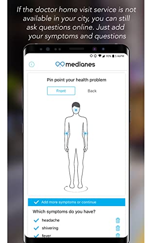 Medlanes - Request doctor home visits or ask a doctor online in case of cold, flu, cough, allergies, pediatric triage, chronic pain or any other health issue.