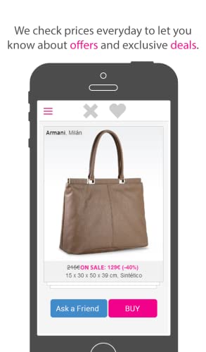 Mencanta – Find offers and exclusive discounts on bags from zara, mango, asos, coach, h&m and many other top fashion firms such as chanel, prada, gucci. It is the tinder for fashion!