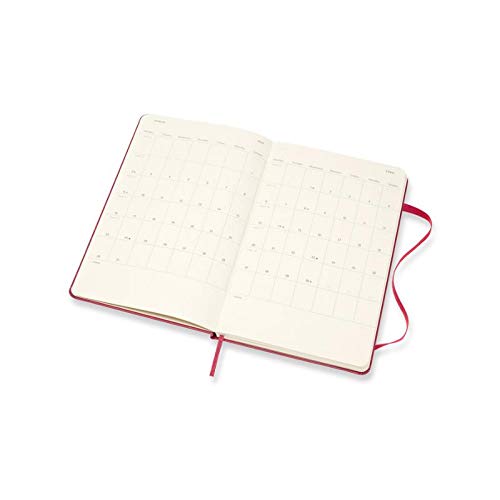 Moleskine 2019-20 Weekly - Agenda Cuaderno Semanal de 18 Meses 2019/2020, Rosa, Tamaño Grande 13 x 21 cm, 208 Páginas (AGENDAS 18 MOIS)