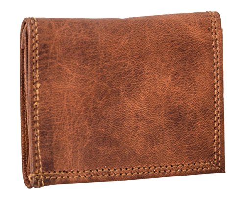 Monedero Gusti Leder nature Arjen Cartera de Cuero para Monedas Tarjetas Dinero Unisex Marrón A144