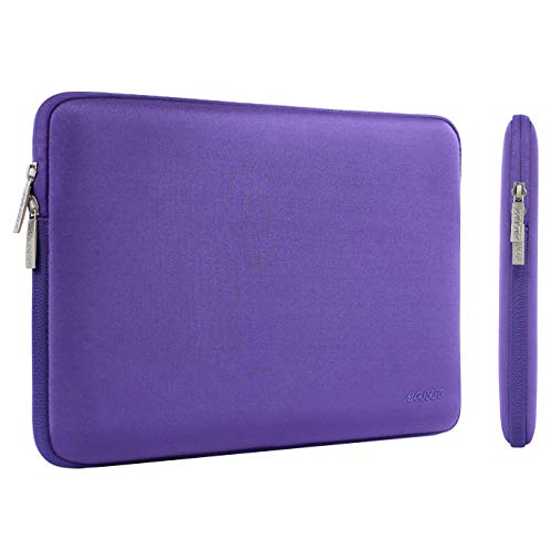 MOSISO Funda Protectora Compatible con 13-13.3 Pulgadas MacBook Air/MacBook Pro/Ordenador Portátil, Bolsa Blanda de Neopreno Agua Repelente con Pequeño Caso, Ultra Violeta