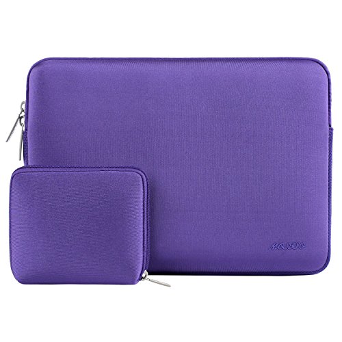 MOSISO Funda Protectora Compatible con 13-13.3 Pulgadas MacBook Air/MacBook Pro/Ordenador Portátil, Bolsa Blanda de Neopreno Agua Repelente con Pequeño Caso, Ultra Violeta