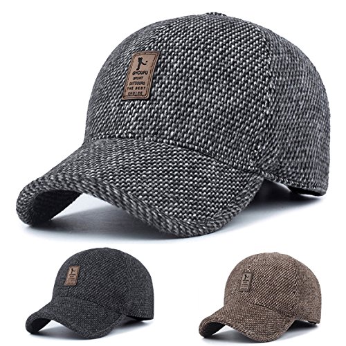 MRACSIY Gorra de béisbol Unisex Gorras de béisbol Gris 56-60cm