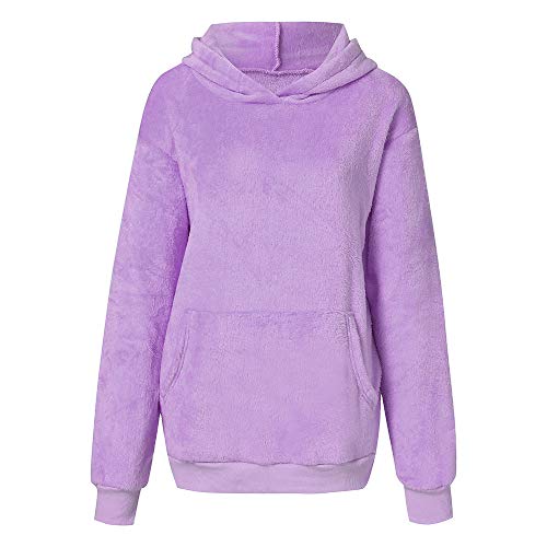 Mujer Sudadera Caliente y Esponjoso Tops Chaqueta Suéter Abrigo Jersey Mujer Otoño-Invierno Talla Grande Hoodie Sudadera con Capucha riou