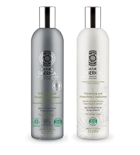 Natura Siberica Champú y Acondicionador Volumizante y Nutritivo 400ml