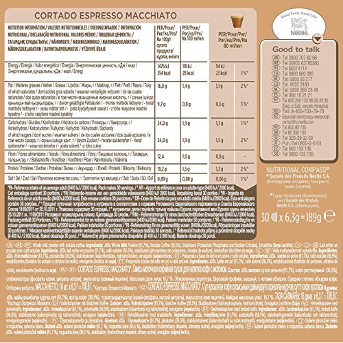 Nescafé DOLCE GUSTO Magnum Café CORTADO Espresso - Cápsulas de Café - 3 x 30 - 90 Cápsulas