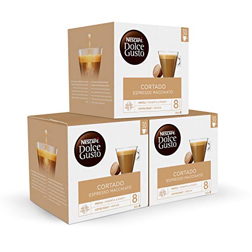 Nescafé DOLCE GUSTO Magnum Café CORTADO Espresso - Cápsulas de Café - 3 x 30 - 90 Cápsulas