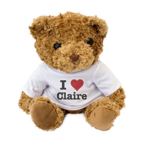 NEW - I LOVE CLAIRE - Teddy Bear - Cute And Cuddly - Gift Present Birthday Valentine by London Teddy Bears