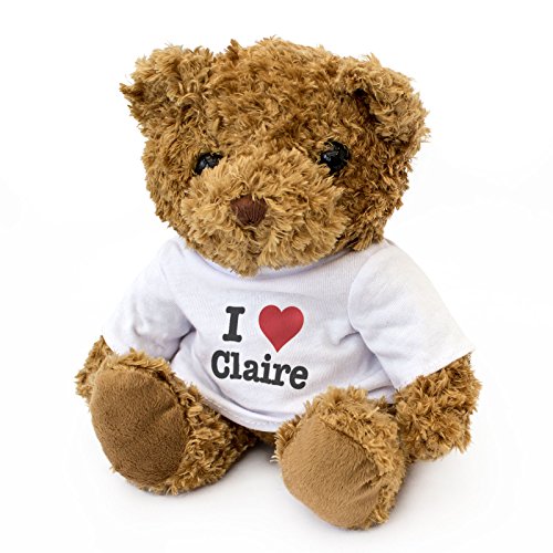 NEW - I LOVE CLAIRE - Teddy Bear - Cute And Cuddly - Gift Present Birthday Valentine by London Teddy Bears