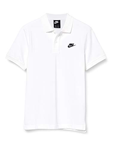 NIKE M NSW CE Polo Matchup Pq Polo Shirt, Hombre, White/Black, S