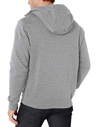 NIKE M NSW Club Hoodie FZ BB Sweatshirt, Hombre, dk Grey Heather/Matte Silver/(White), S