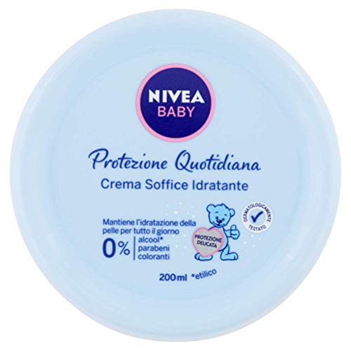 NIVEA Crema Suave Para Bebés Tarro De 200 Ml. 86128 Línea De Bebé