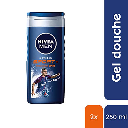 Nivea Men - Gel de ducha Sport 3 en 1 - 2 unidades de 250 ml.