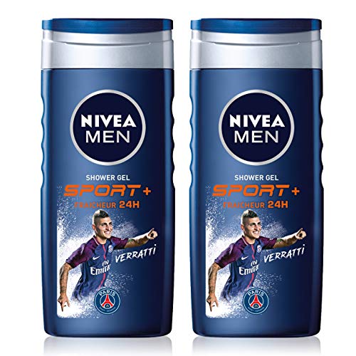 Nivea Men - Gel de ducha Sport 3 en 1 - 2 unidades de 250 ml.