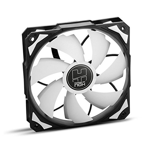 Nox H-FAN PWM - NXHUMMERF120PWM - Ventilador para Caja PC, 120 mm, Color Blanco