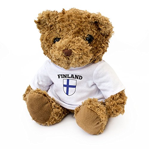 NUEVO - BANDERA FINLANDIA - Osito De Peluche - Adorable Lindo - Regalo Obsequio