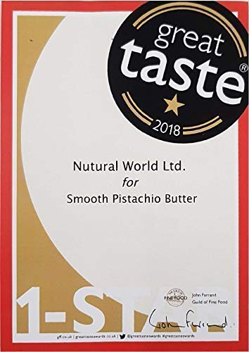 Nutural World - Mantequilla Suave de Pistacho (170g) Galardonado al Mejor Sabor