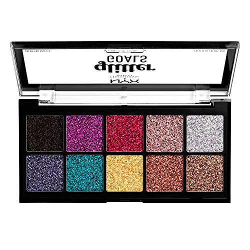 NYX PMU - Paleta de sombras en crema Glitter Goals Cream Pro Palette