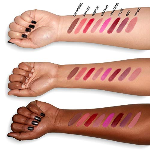 NYX PROFESSIONAL MAKEUP pintalabios mate larga duración Labial Poowder Puff Lippie Lip Cream Tono 4 Squad Goals Color Cereza