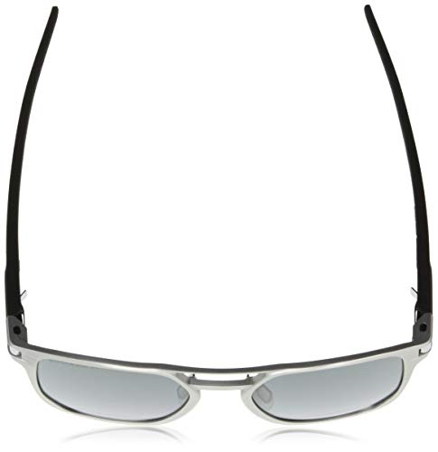 Oakley 0OO4128 Gafas de sol, Matte Silver, 53 para Hombre