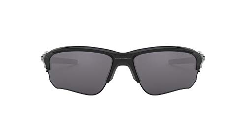 Oakley Men's Flak Draft (a) Non-Polarized Iridium Rectangular Sunglasses, Polished Black, 70 mm