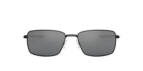 Oakley Square Wire 4075 Gafas, Polished Black/Prizmblack, 60 para Hombre