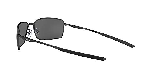 Oakley Square Wire 4075 Gafas, Polished Black/Prizmblack, 60 para Hombre