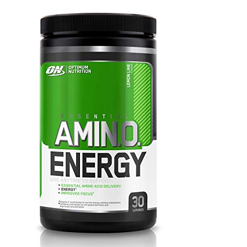 Optimum Nutrition ON Amino Energy Pre Workout en Polvo, Bebida Energética con Beta Alanina, Vitamina C, Cafeína, Aminoacidos Incluyendo BCAA, Lima Limón, 30 Porciones, 270g, Embalaje Puede Variar