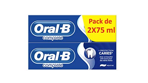 Oral-B Manual Agujeros Completo De Protección De Pasta De Dientes 2 Unidades 75 ml - Lot de 2