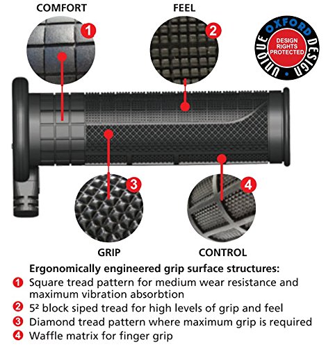 Oxford OF690 Adventure V.8 - Puño Calefactable para Moto