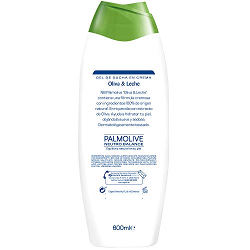 Palmolive - Gel de ducha en crema - Ultra hidratante con oliva y leche - 600 ml