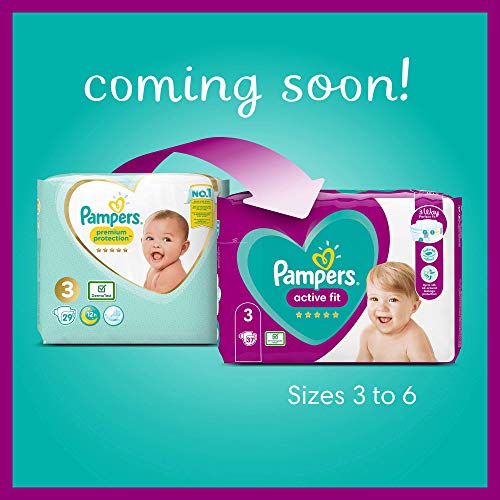 Pampers - Protección Premium - Pañales Tamaño 4 (9-14 kg) - Paquete de 1 mes (168 Pañales)