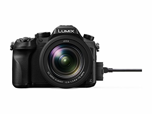 Panasonic Lumix DMC-FZ2000- Cámara digital híbrida de 20.1 MP (Zoom óptico 20x, Objetivo LEICA, Wi-Fi, Visor OLED, Grabación de Vídeo en 4K, Sensor MOS)-Color Negro