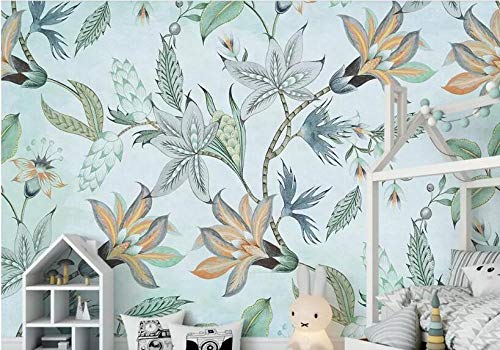 Papel Pintado Fotográfico Flores exoticas 300cm(W) x210cm(H)-6 Stripes Fotomurales Fleece no-trenzado Salón Dormitorio Despacho Pasillo Decoración murales decoración de paredes moderna