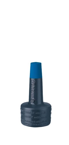 Pelikan 351213 - Tinta de sello 4K sin ACeite, 28 ml, adecuado para todos los sellos de oficina, azul