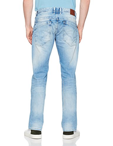 Pepe Jeans Jeanius, Vaqueros relaxed para Hombre, Azul (11Oz Vintage 8 Dip S55), W29/L32