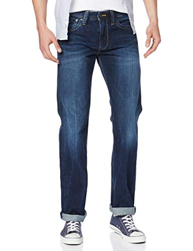 Pepe Jeans Kingston Zip, Vaqueros Regular para Hombre, Azul (12Oz Rope Dye Glory Dk W53), W29/L34