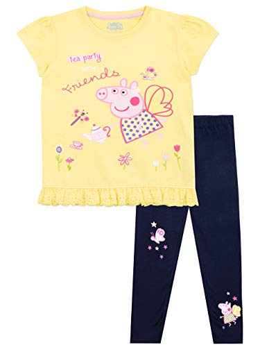 Peppa Pig Camiseta y Leggings para niñas Multicolor 4-5 Años