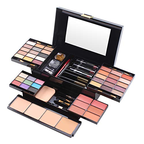 PhantomSky 39 Colores Cosmético Kit Maquillaje Set de Regalo Profesional Paleta de Sombra de Ojos con Lápiz labial, Blush y Corrector #1 - Perfecto para el uso profesional y diario