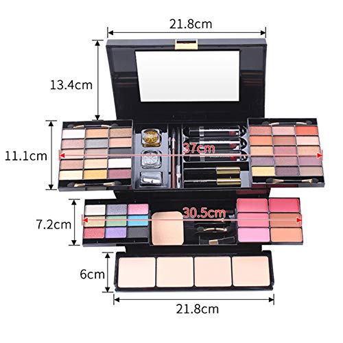 PhantomSky 39 Colores Cosmético Kit Maquillaje Set de Regalo Profesional Paleta de Sombra de Ojos con Lápiz labial, Blush y Corrector #1 - Perfecto para el uso profesional y diario