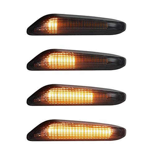 Piaobaige Espejo retrovisor Intermitente,para Ateca 5D 2016 2017 2018 2019 2 Piezas LED dinámico Intermitente de señal de Giro ámbar FR luz indicadora de Espejo Lateral de Coche Tarraco