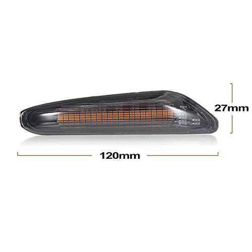 Piaobaige Espejo retrovisor Intermitente,para Ateca 5D 2016 2017 2018 2019 2 Piezas LED dinámico Intermitente de señal de Giro ámbar FR luz indicadora de Espejo Lateral de Coche Tarraco