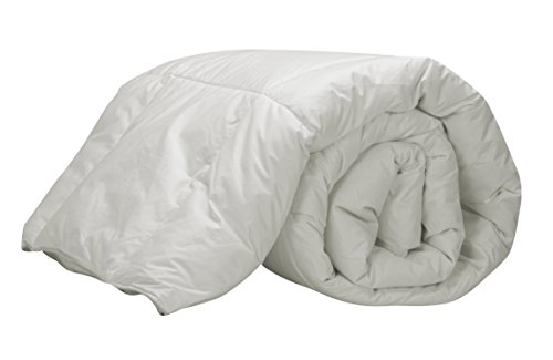 Pikolin Home - Edredón/Relleno nórdico natural de plumón de oca 92%, funda 100% algodón de percal, 250gr/m², 240x220cm-Cama 150/160 (Todas las medidas)